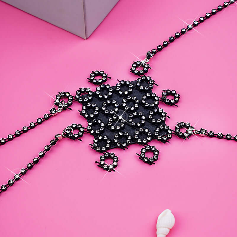 Rhinestone Necklace Pasties/Nipple Covers