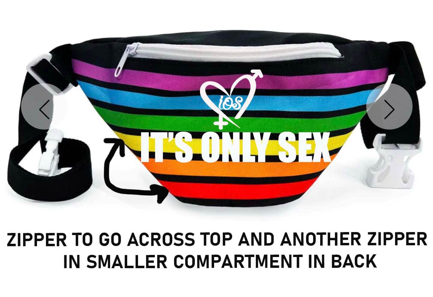 iOS Rainbow Fanny Pack