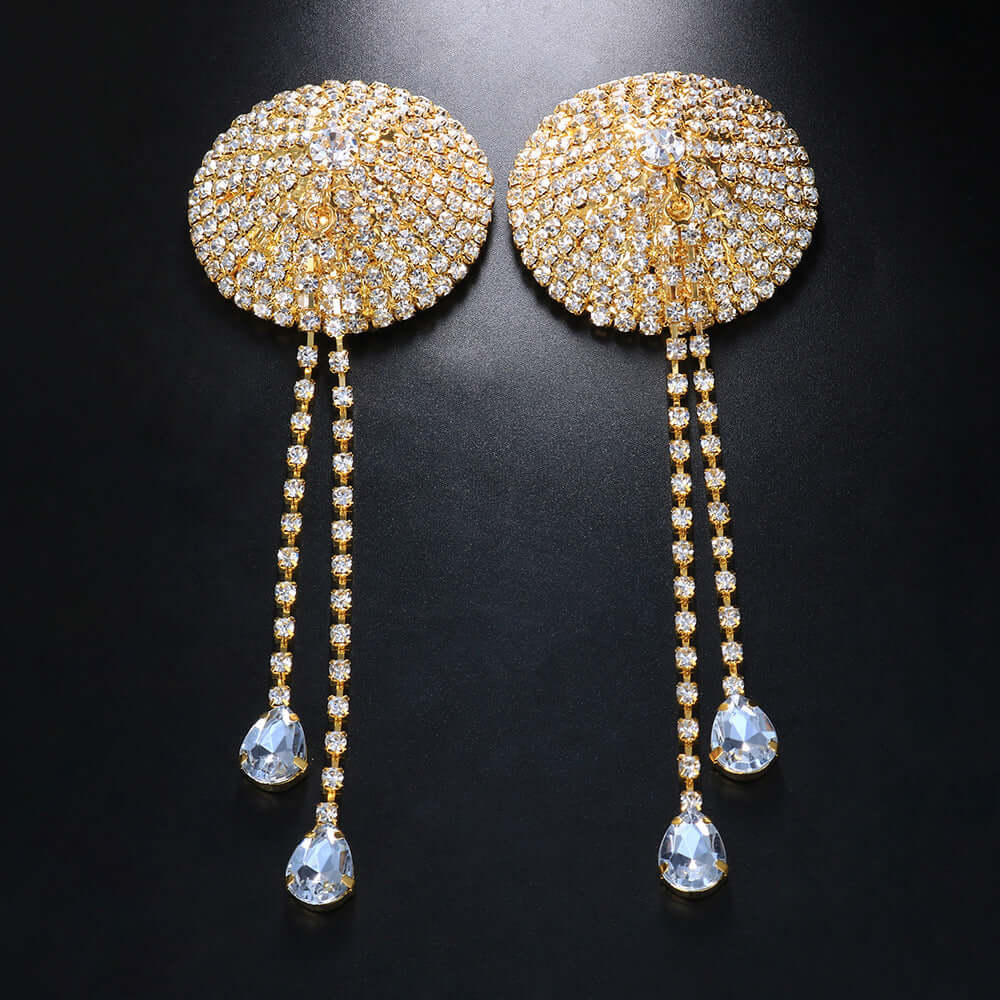 Sexy Oval Rhinestone Pasties