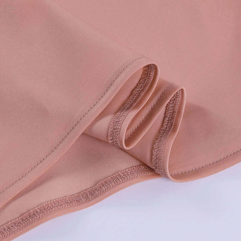 Satin V Neck Cocktail Dress