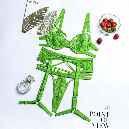 Tropical Patterned Lace Set