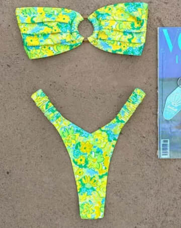 Scrunched Strapless Bikini