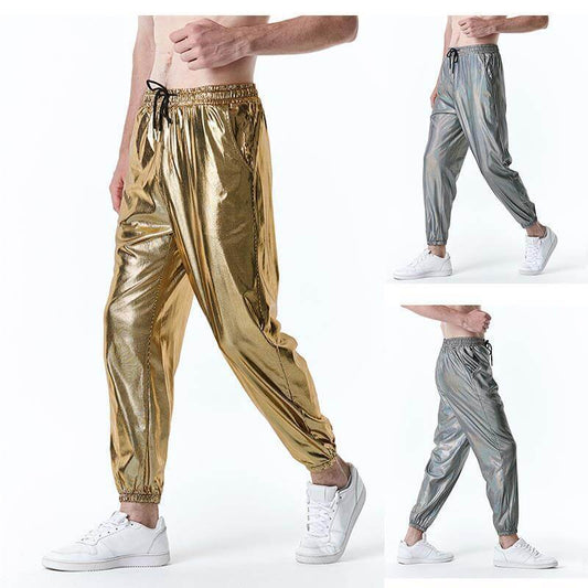 Mens Metallic Joggers