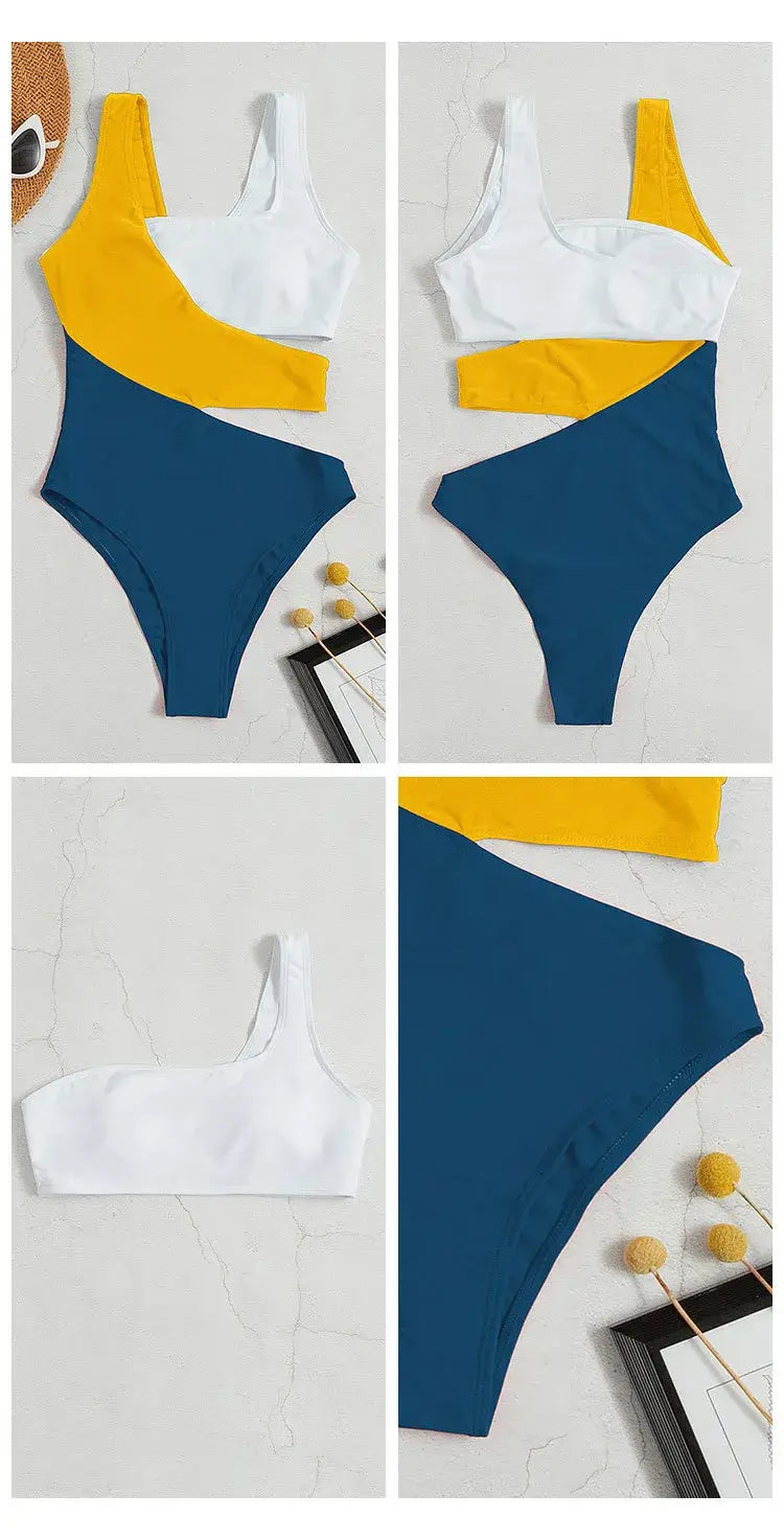 High Waist Mashup Cheeky Bikini