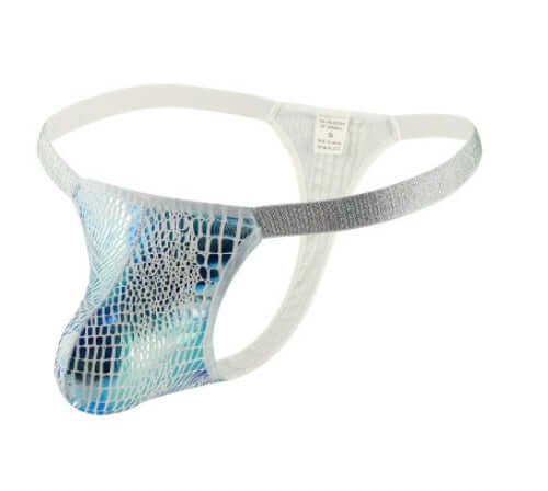 Croc Style Metallic Cock Thong