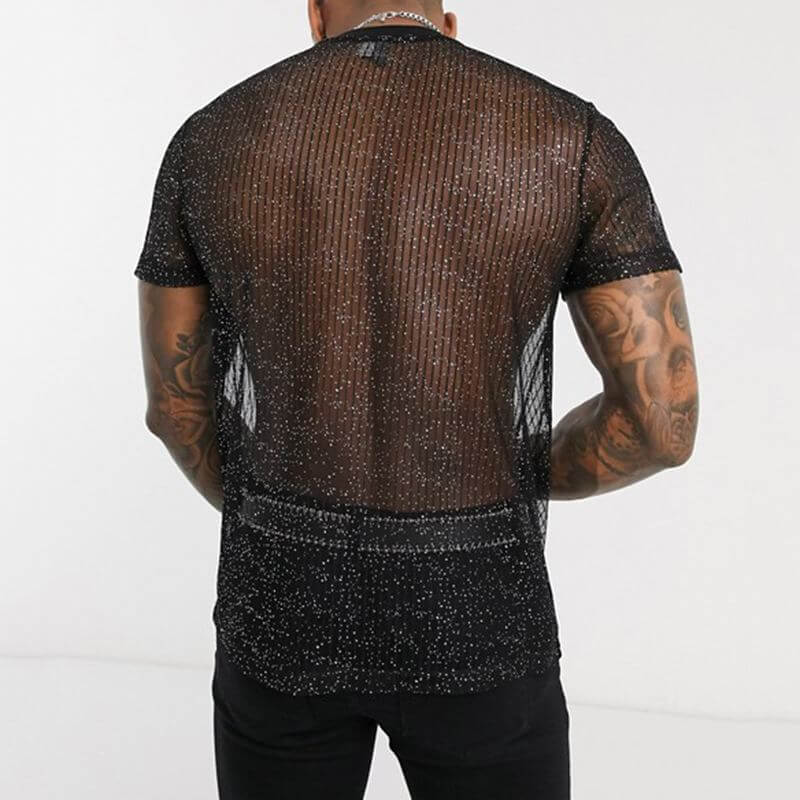Men's Mesh Shimmer Tee