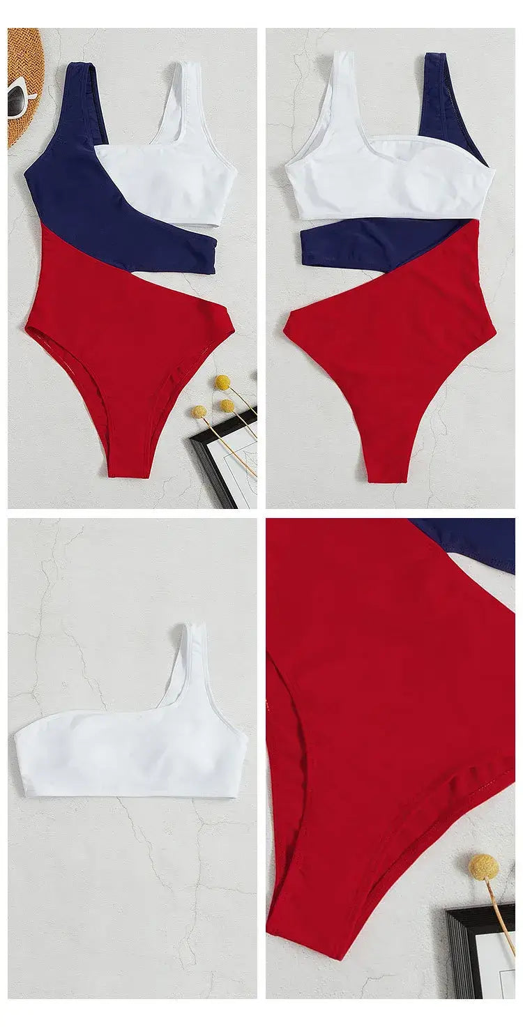 High Waist Mashup Cheeky Bikini