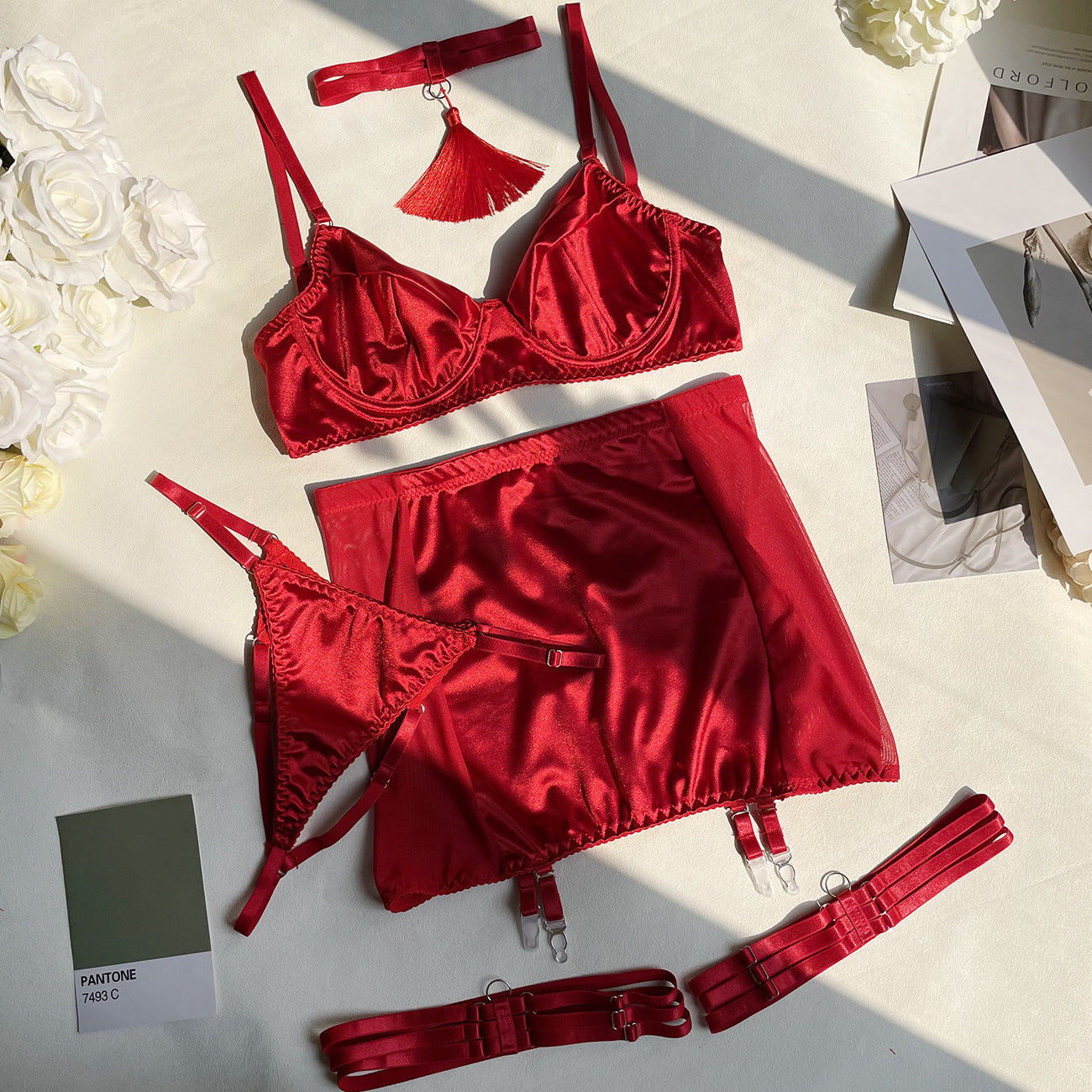 Silk Maid Tasseled Set
