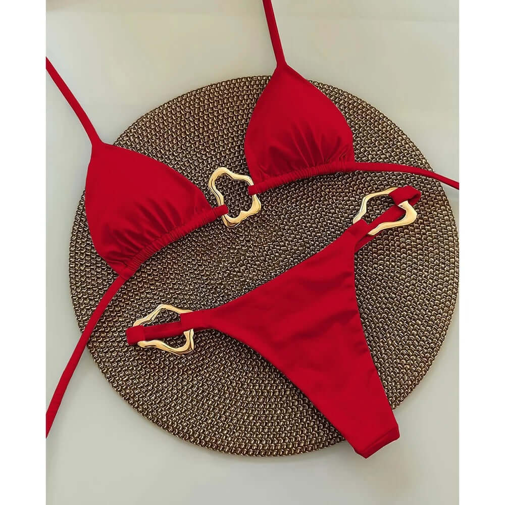 Golden Connections Thong Bikini