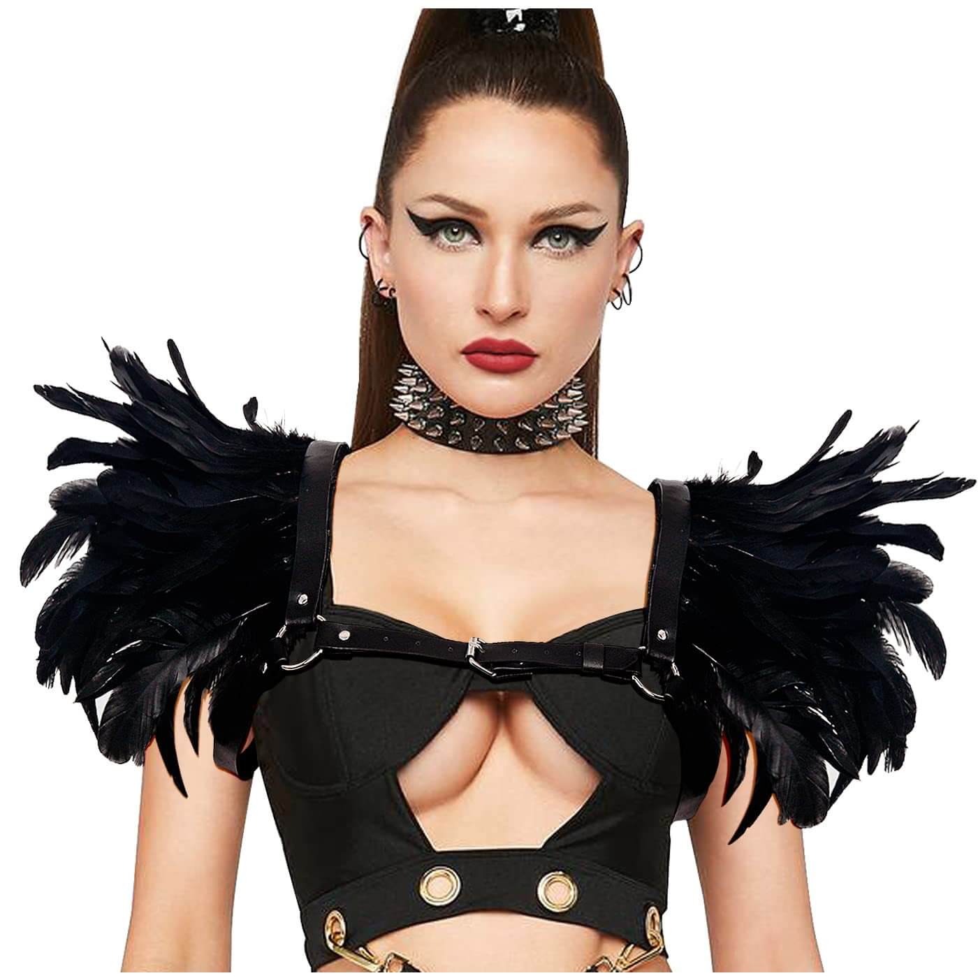 Feathered Chest Harness
