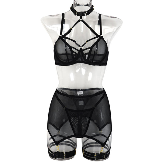 Silk Mesh Hanging Neck Set