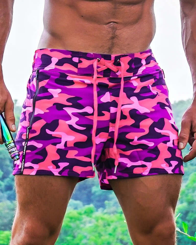 Rex Mid Thigh Camo Swim Shorts