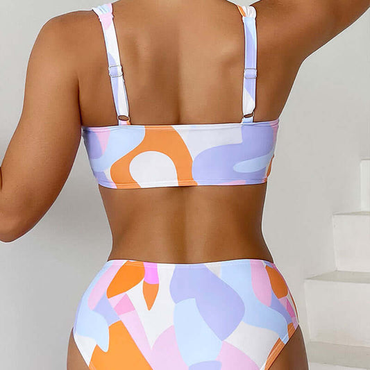 Retro Twist High Waist Bikini