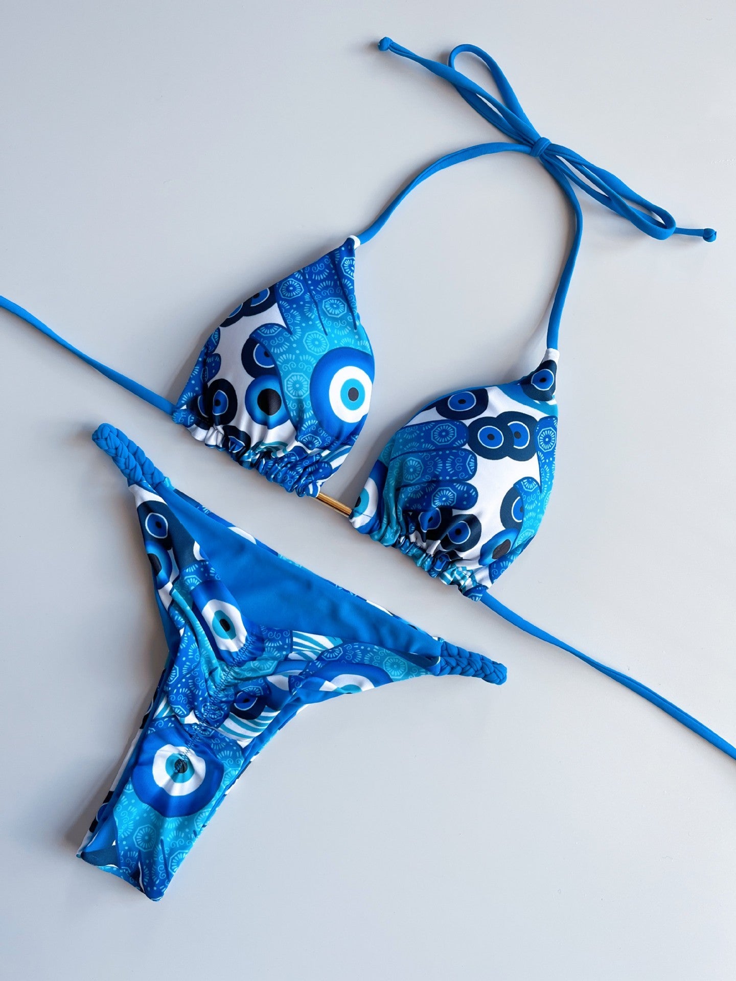 Ocean Trends Scrunch Thong Bikini