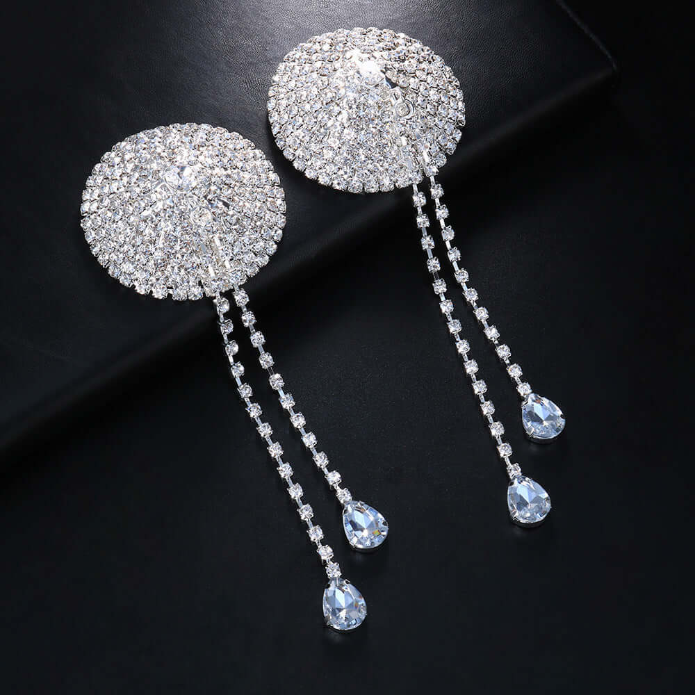 Sexy Oval Rhinestone Pasties