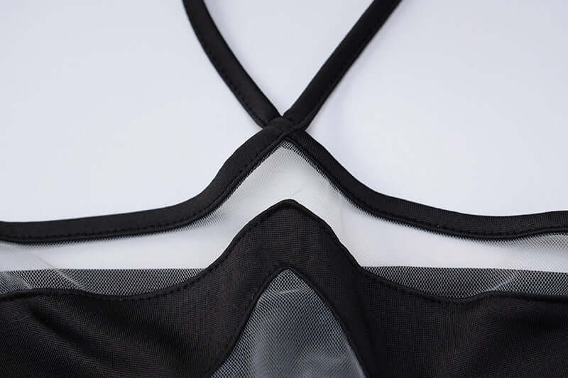 Halter See-through Under Bust Bikini