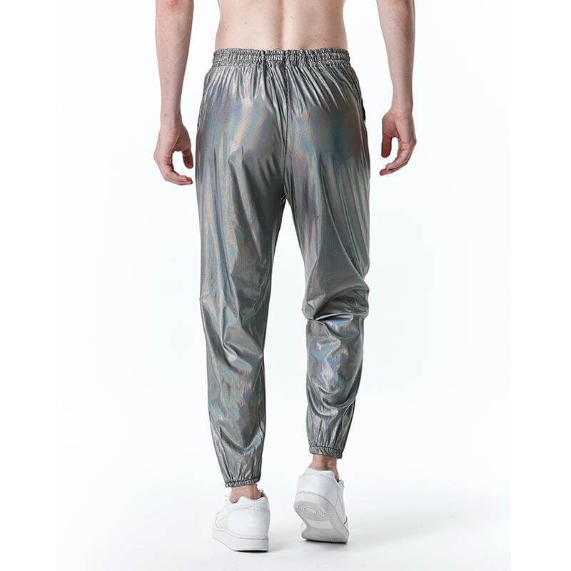 Mens Metallic Joggers