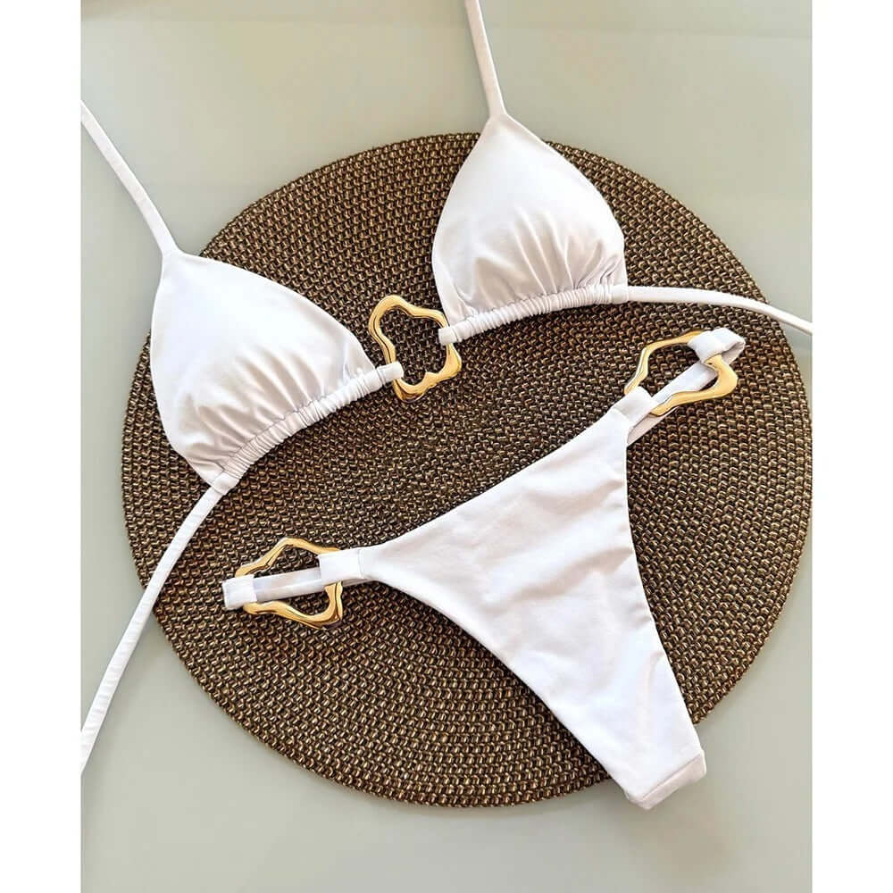 Golden Connections Thong Bikini
