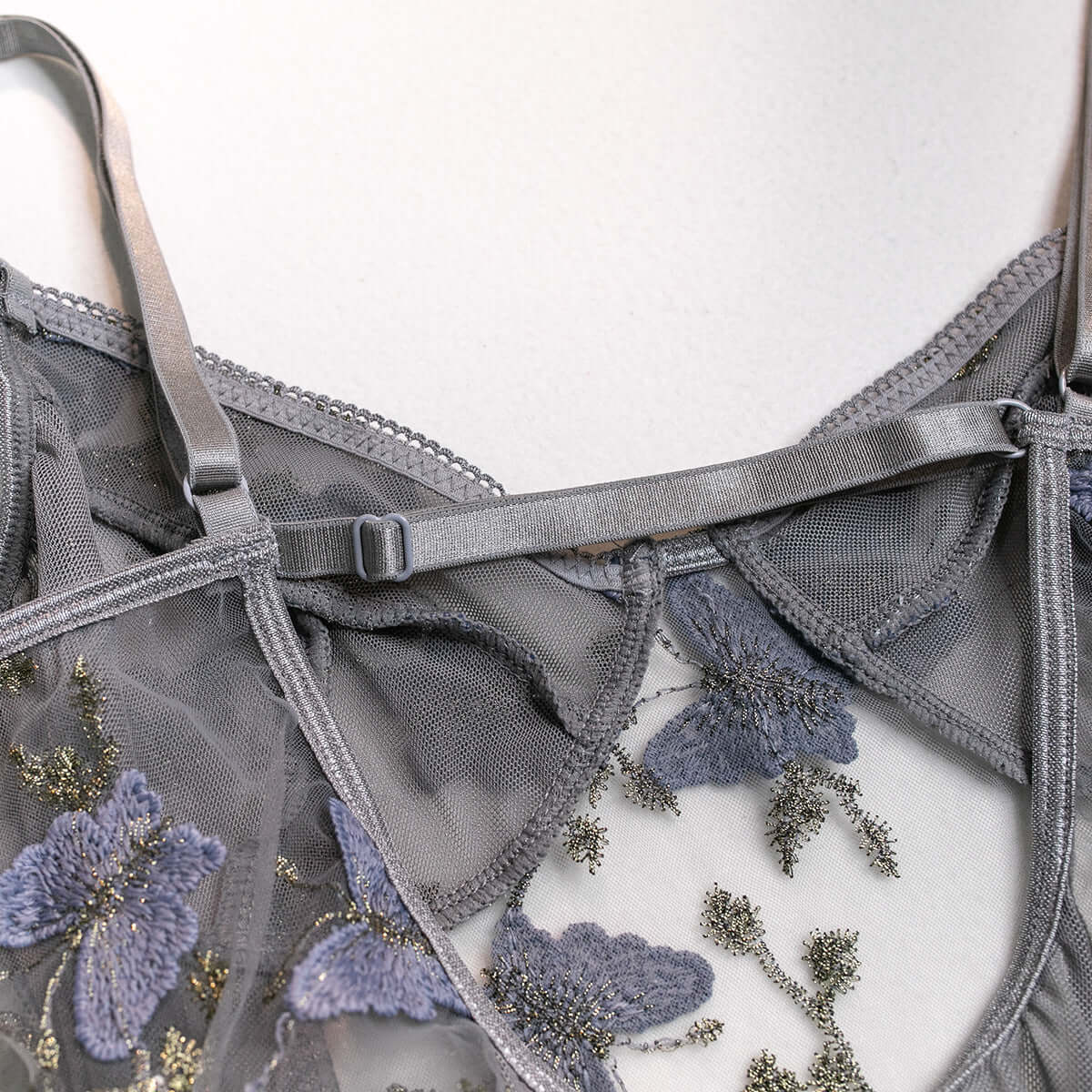 Embroidered Butterfly Fantasies Bodysuit