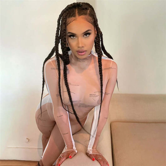 Doctors Patient Mesh Bodysuit Costume
