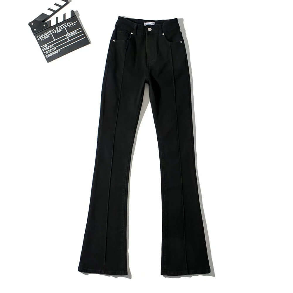 Opened Hip Flared Pants