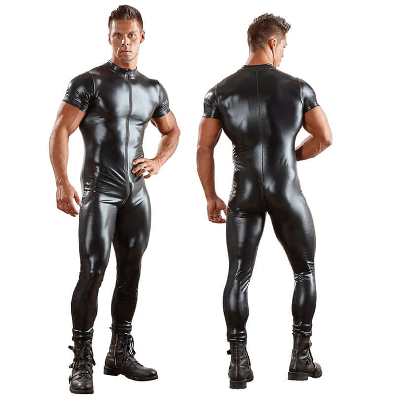 Zipper PU Bodysuit