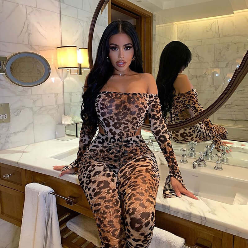 Leopard Print Jumpsuit