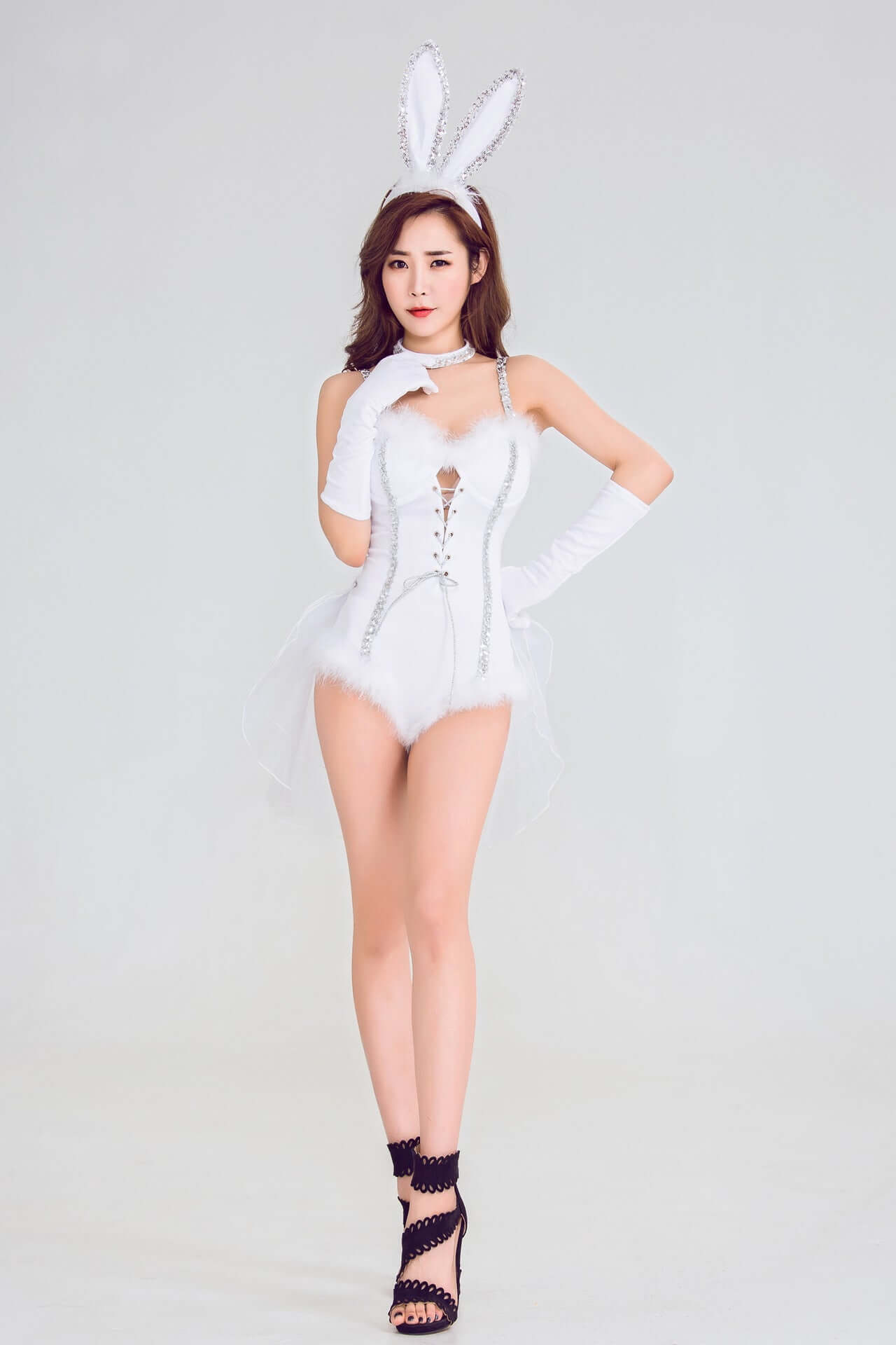 White Diamond Bunny Costume