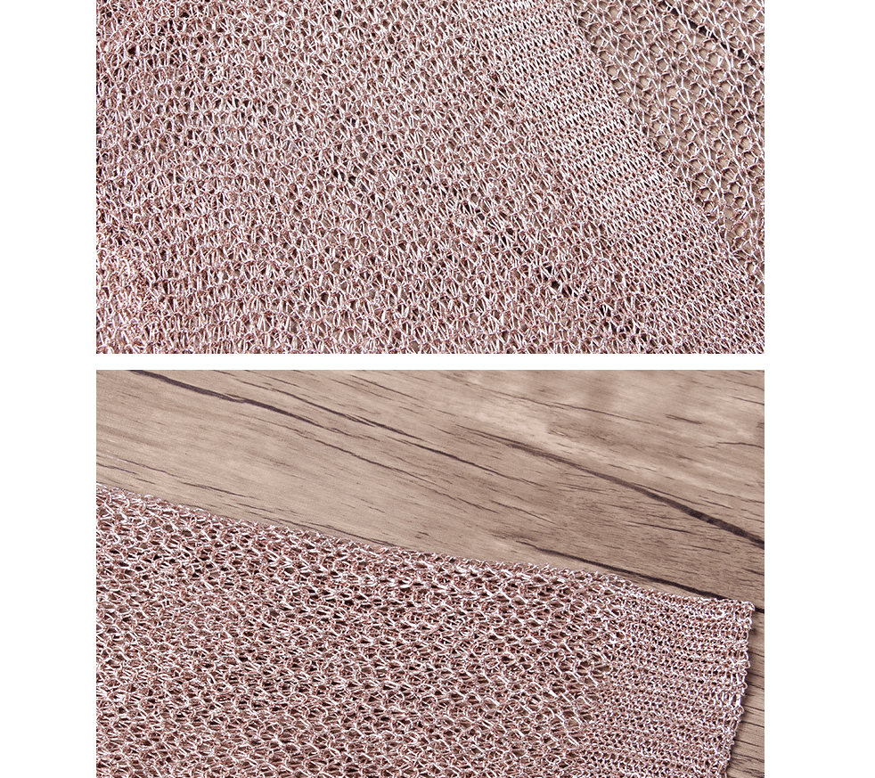 Metallic Cardigan Dress