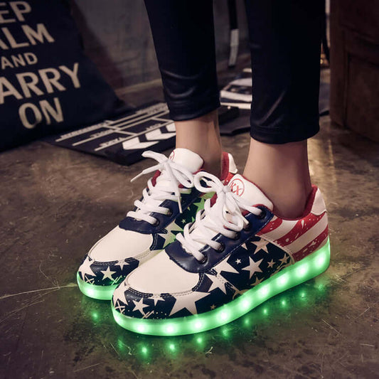 LED Stars and Stripes Shoes