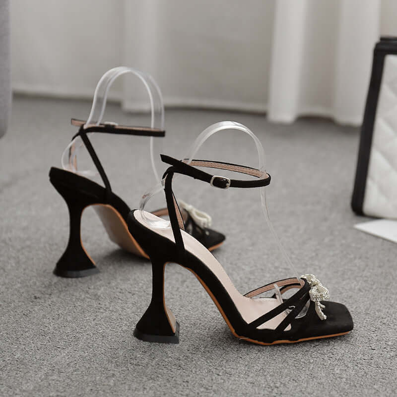 Bow Rhinestone Sandals