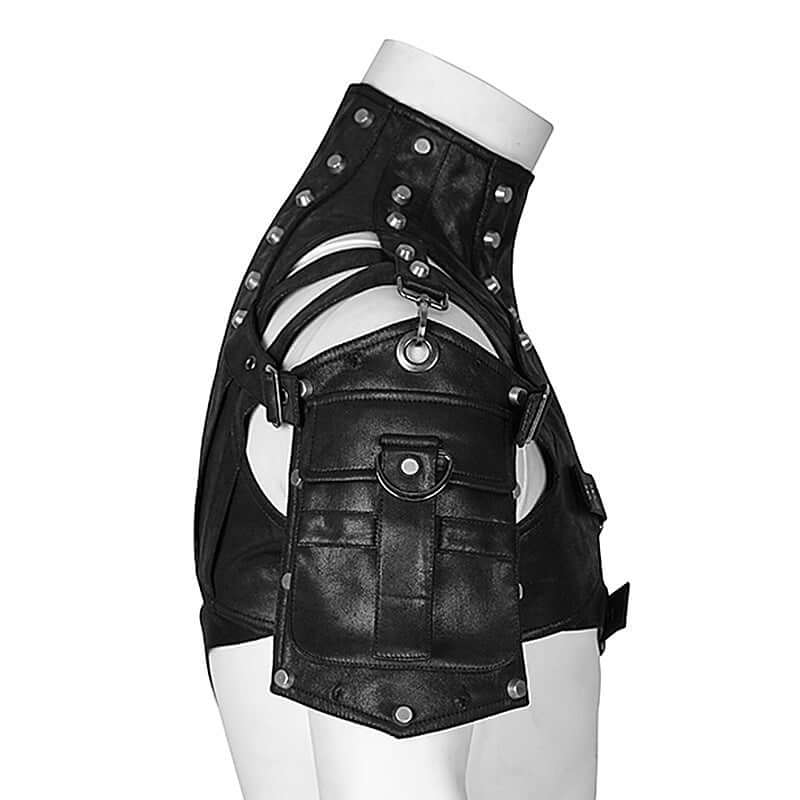 Leather Body Armor, Shoulder Strap
