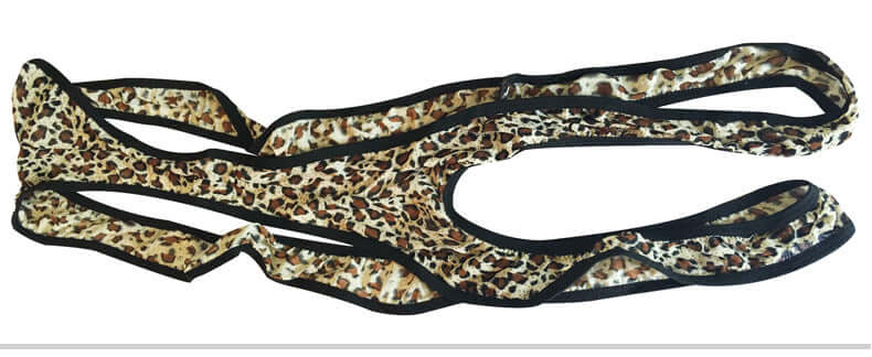 Leopard V-Back Strap Thong Party Boy