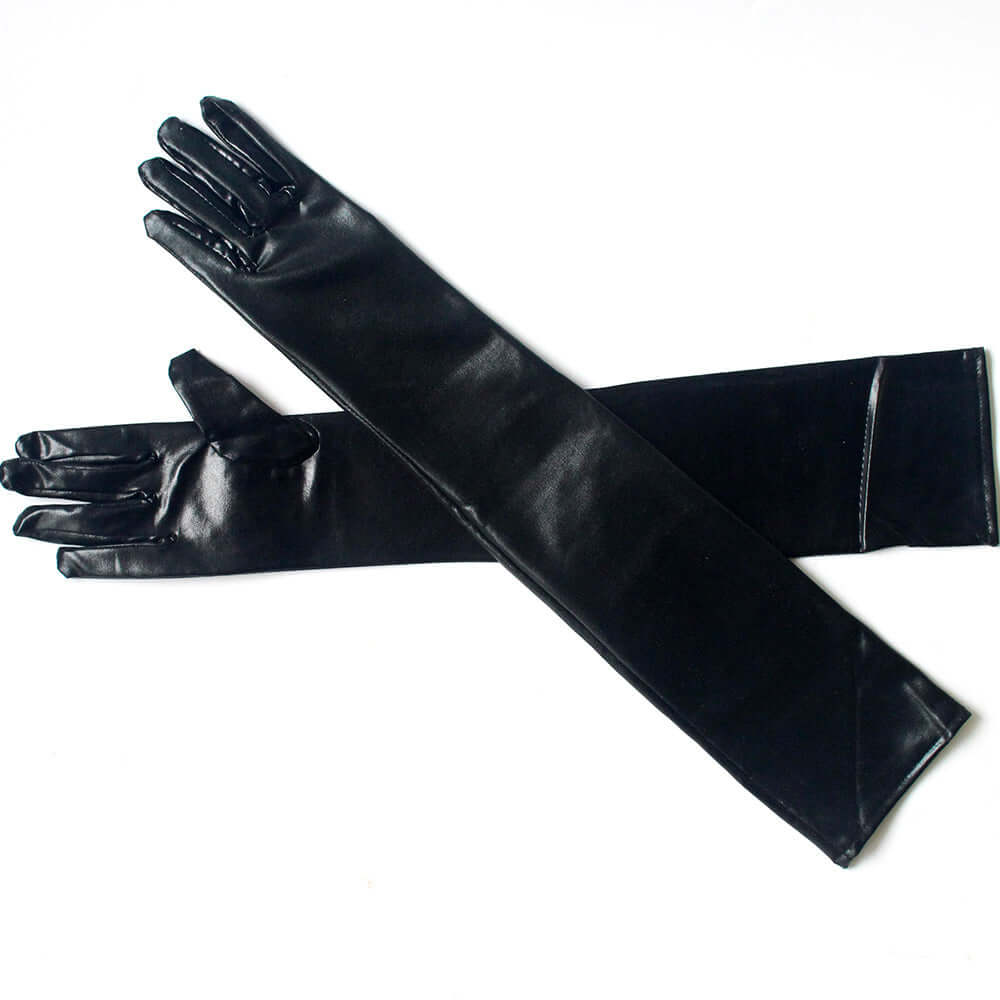 Patent Leather Elbow Gloves