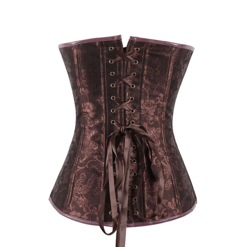 Brown Leather Steampunk Corset