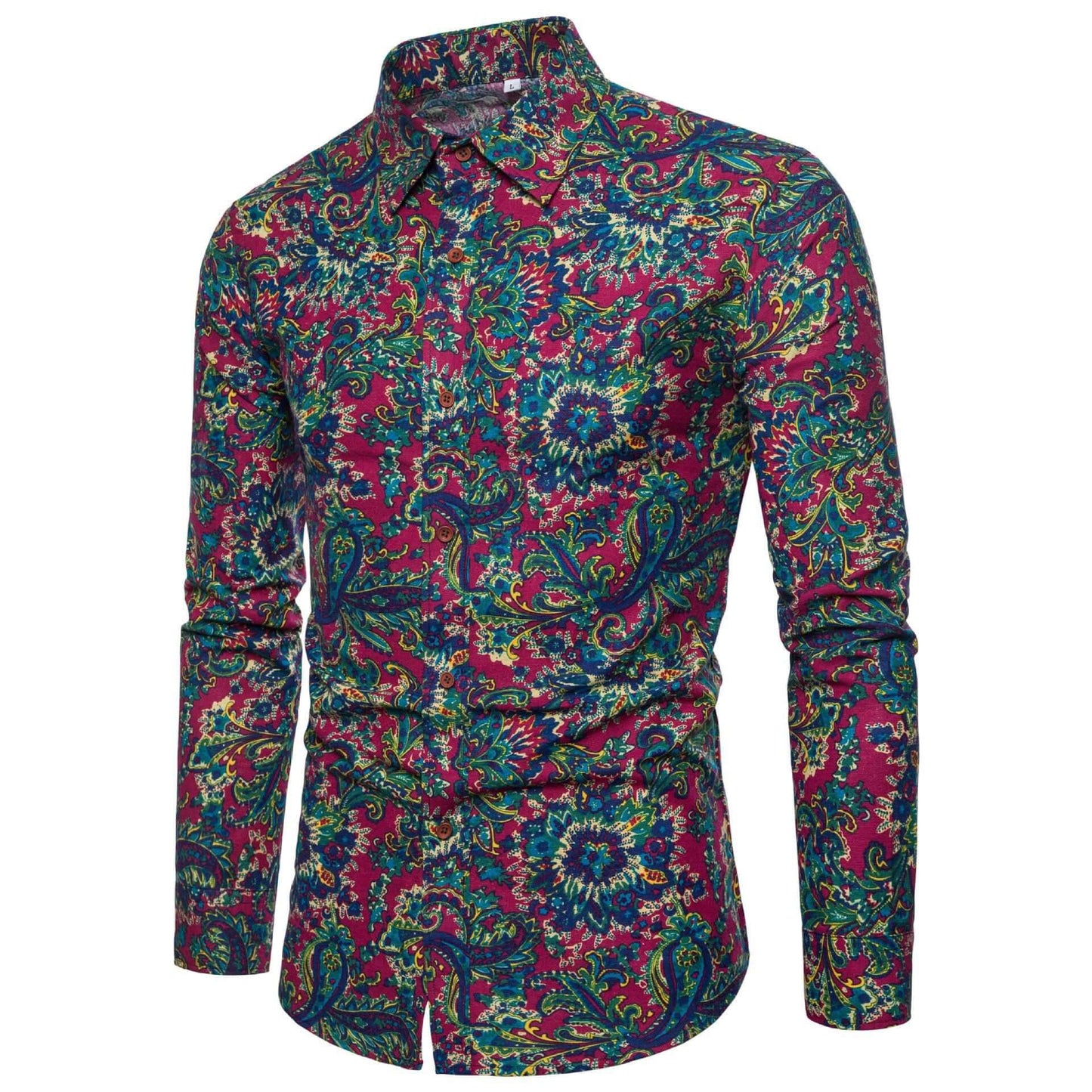 Long-sleeved Shirt Flower Shirt