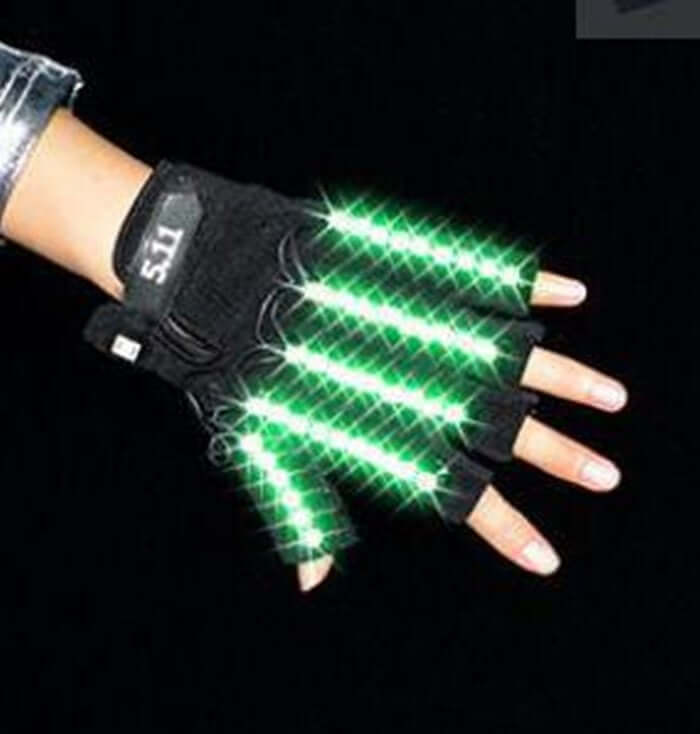 Finger LED gloves
