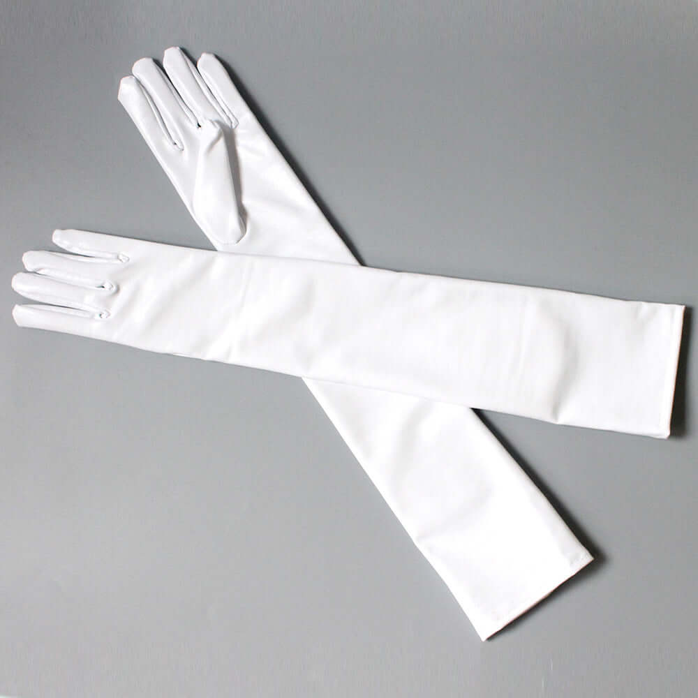 Patent Leather Elbow Gloves