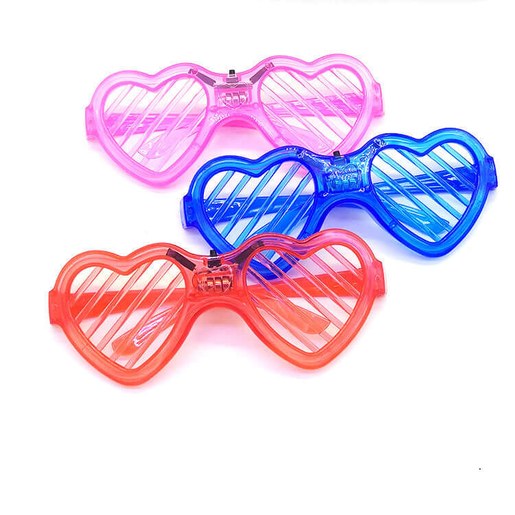 Heart Shaped Glow Glasses