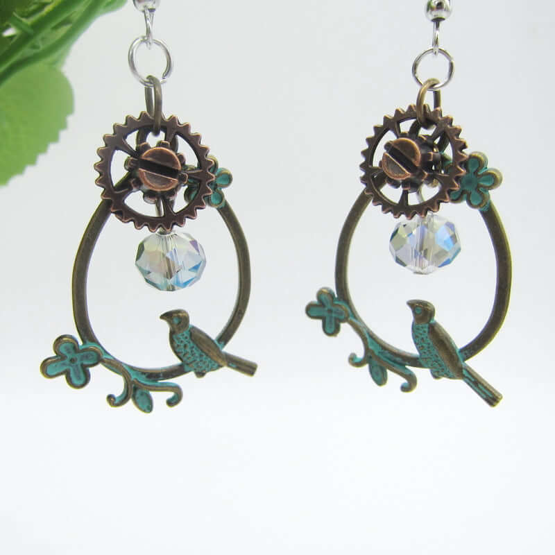 Retro Gear Earrings Steampunk