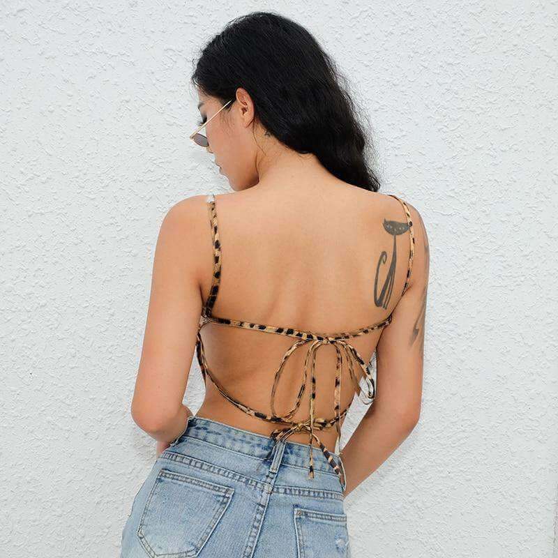 Leopard Side Boob Tank Top