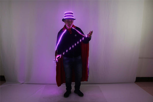 Led Hat Cloak and Cane