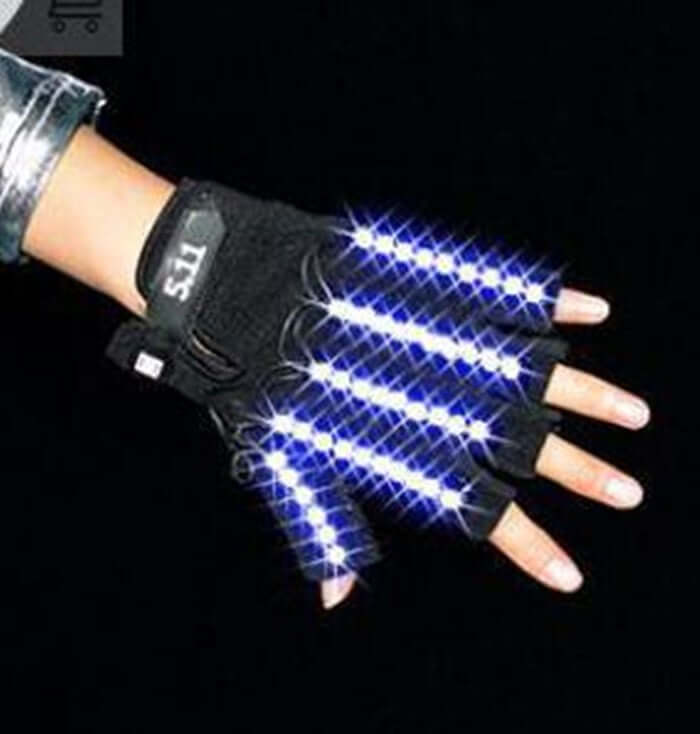 Finger LED gloves