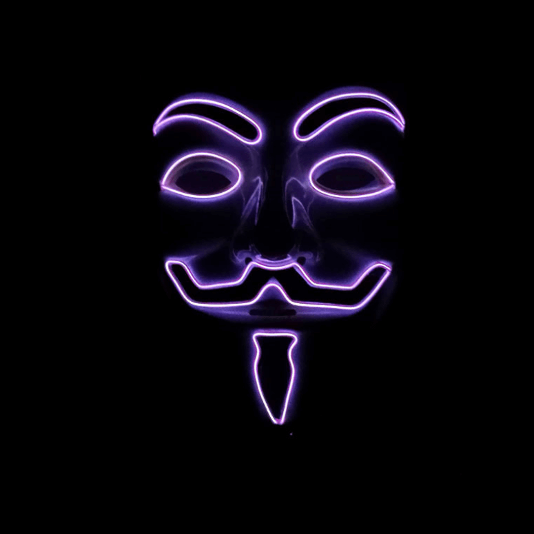 LED Guy Fawkes Mask