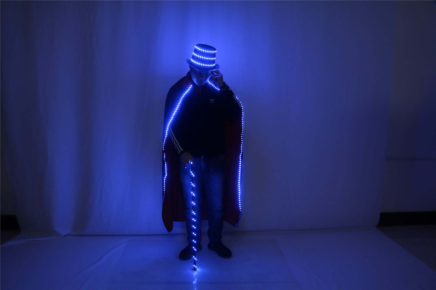 Led Hat Cloak and Cane