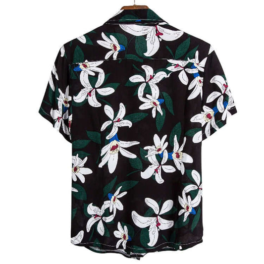 Hawaiian Floral Button Shirt