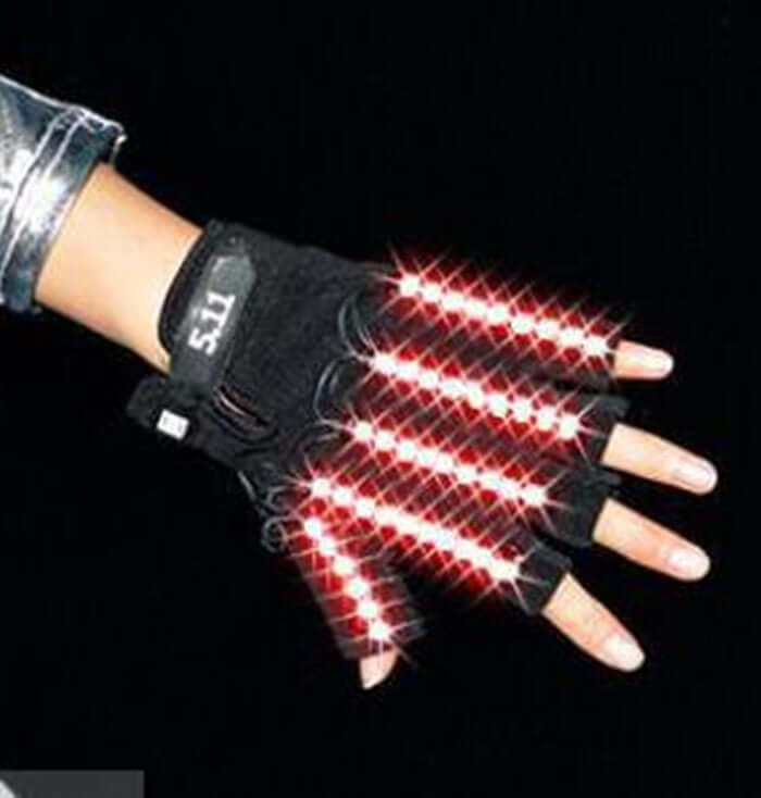 Finger LED gloves