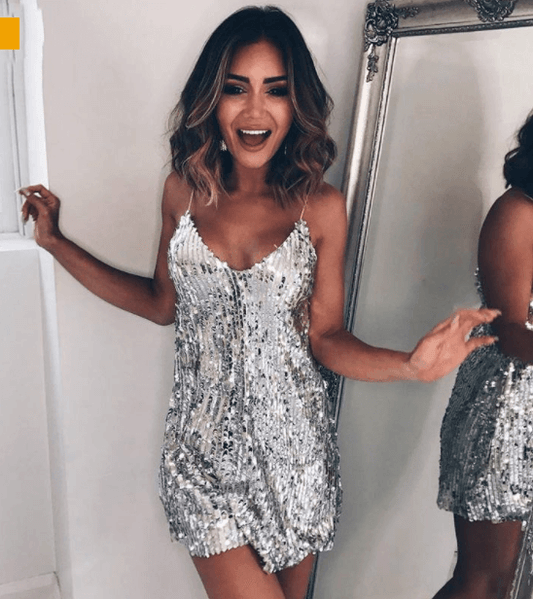 Flash of Silver Dress