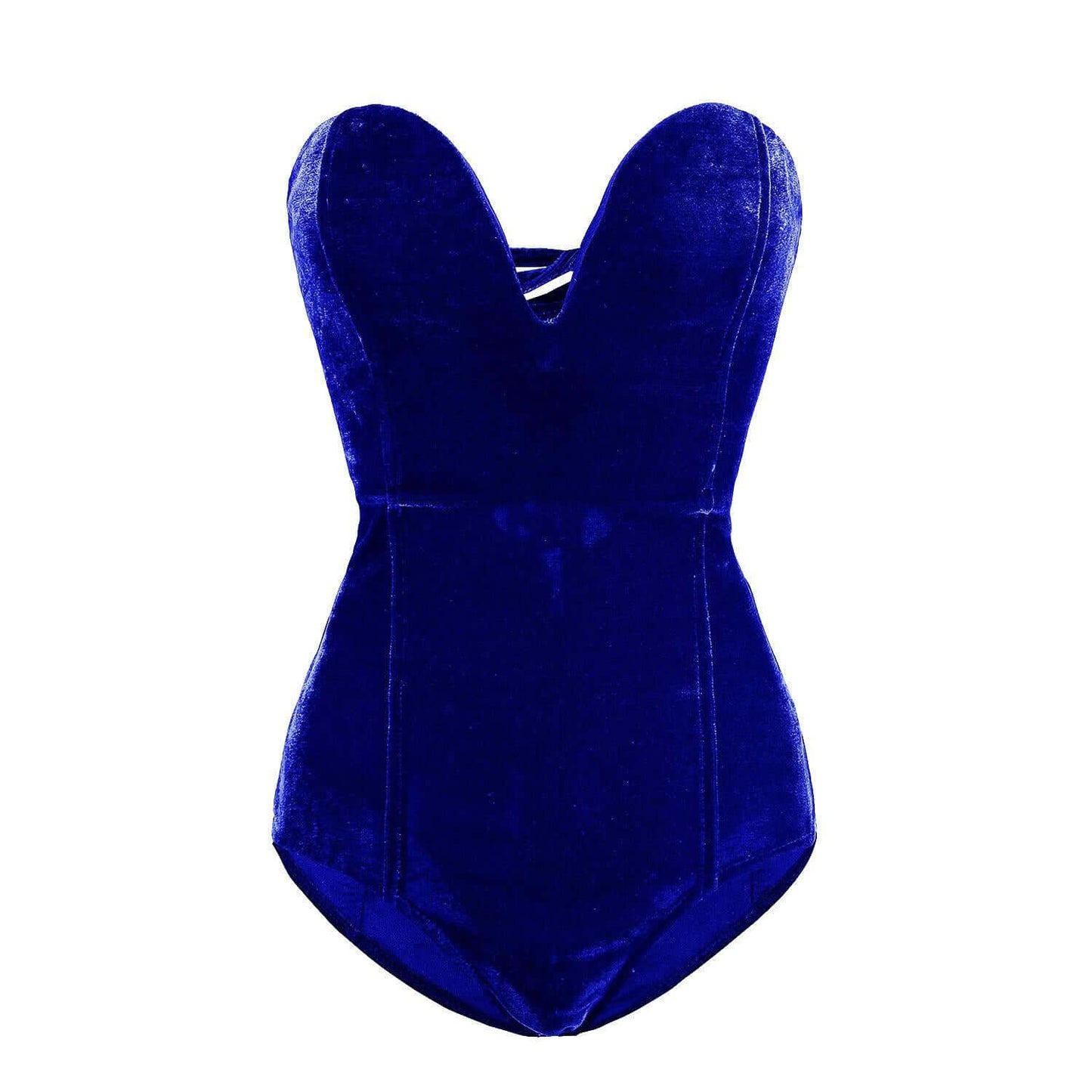 Velvet Sexy Tube Top Suit