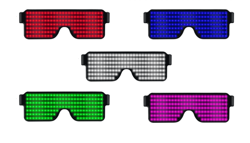 Led Multi-Function Display Glasses
